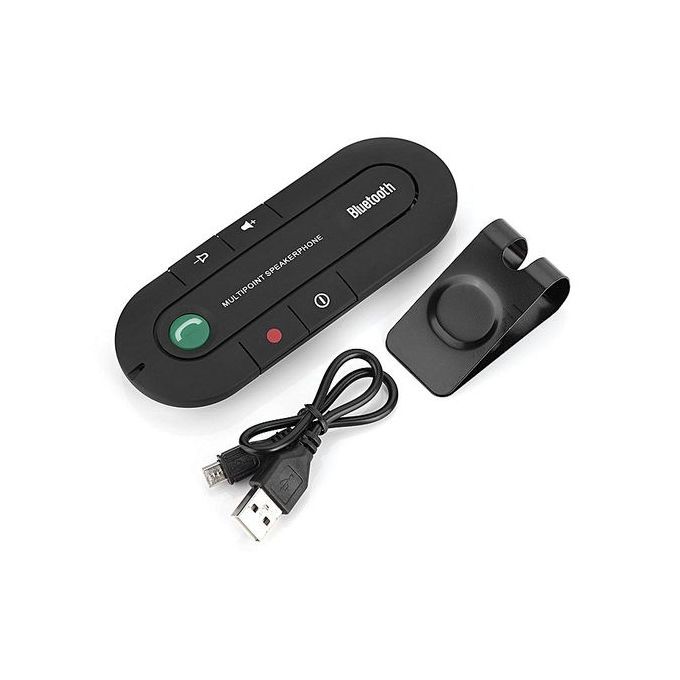 [Buy 1 Get 1 Free Gift] Wireless Bluetooth Handsfree Multipoint Speakerphone Speaker Car Kit Visor Clip HT-S
