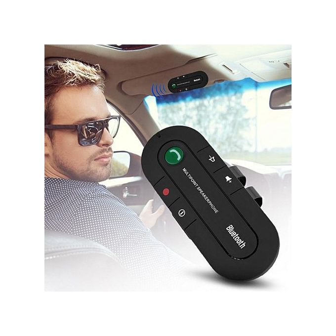 [Buy 1 Get 1 Free Gift] Wireless Bluetooth Handsfree Multipoint Speakerphone Speaker Car Kit Visor Clip HT-S