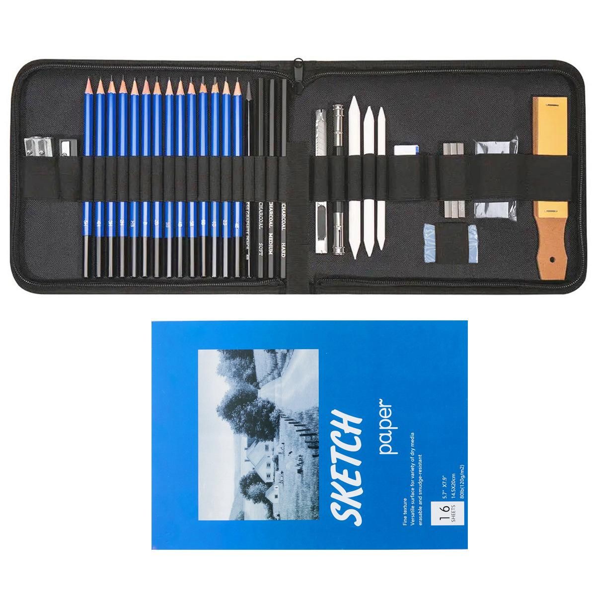 35 Pieces Sketch Pencil Set Professional Graphic Art Tool Kit 32/33/34