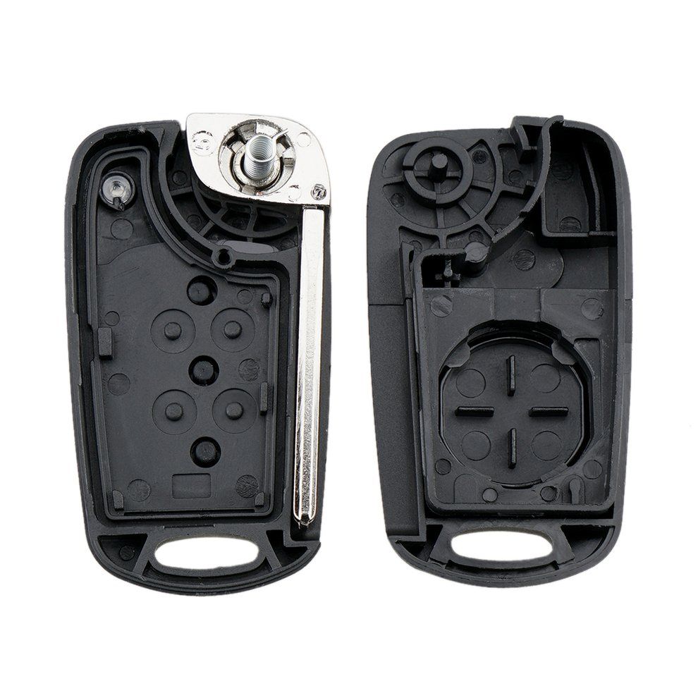 MT 3 BN Flip Remote Key Fob Case Shell For KIA Rondo Sportage Soul Rio-black