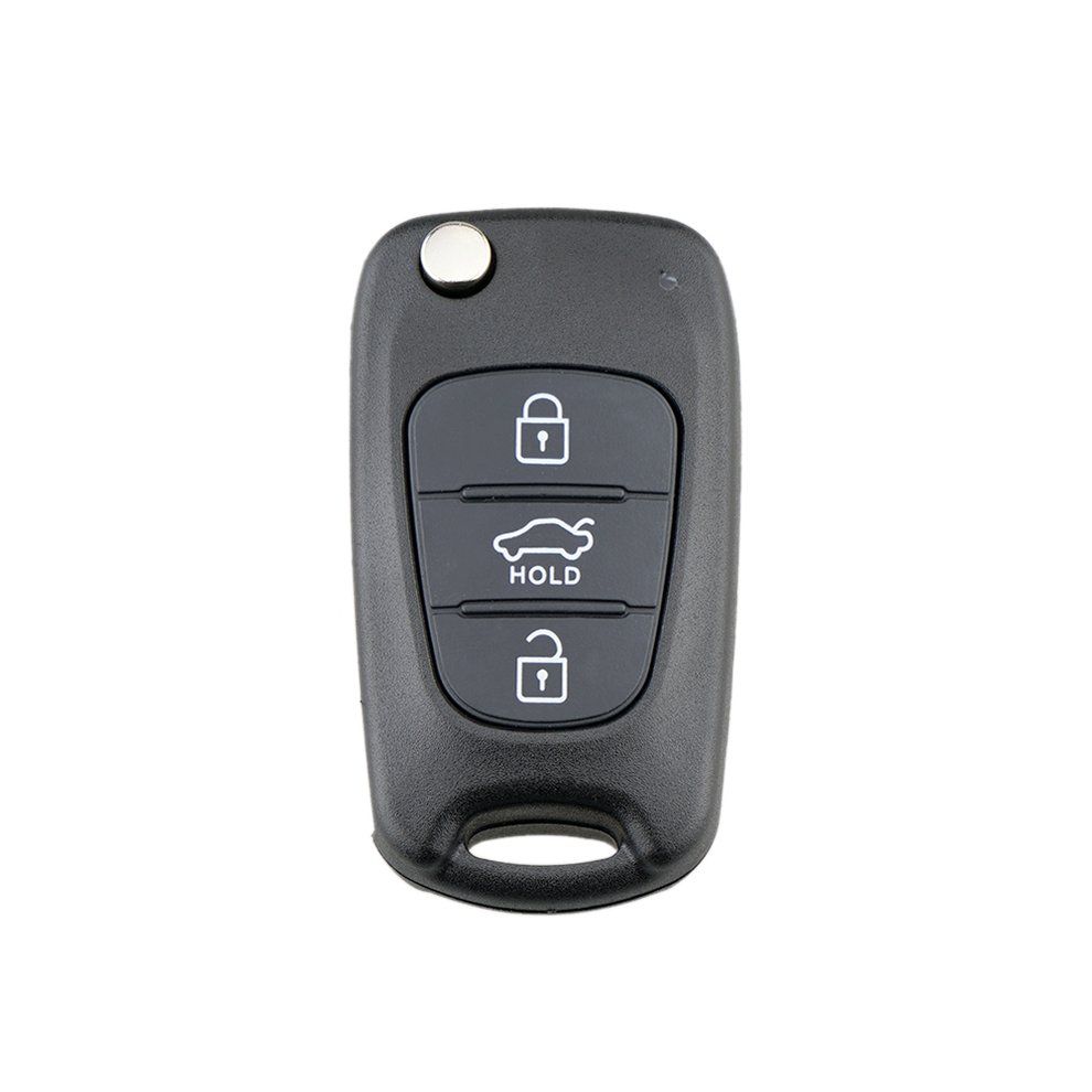 MT 3 BN Flip Remote Key Fob Case Shell For KIA Rondo Sportage Soul Rio-black