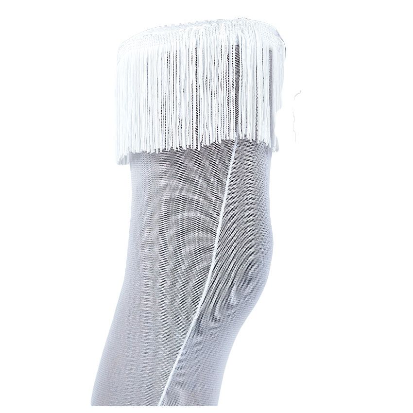 Hot Steps Over The Knee Fringe Socks