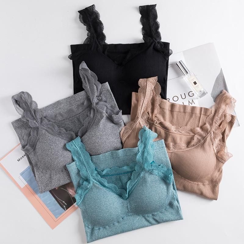 Top adjusted for women Breathable clothing T-shirt tank top classic knitted T-shirt with lace straps and round neck