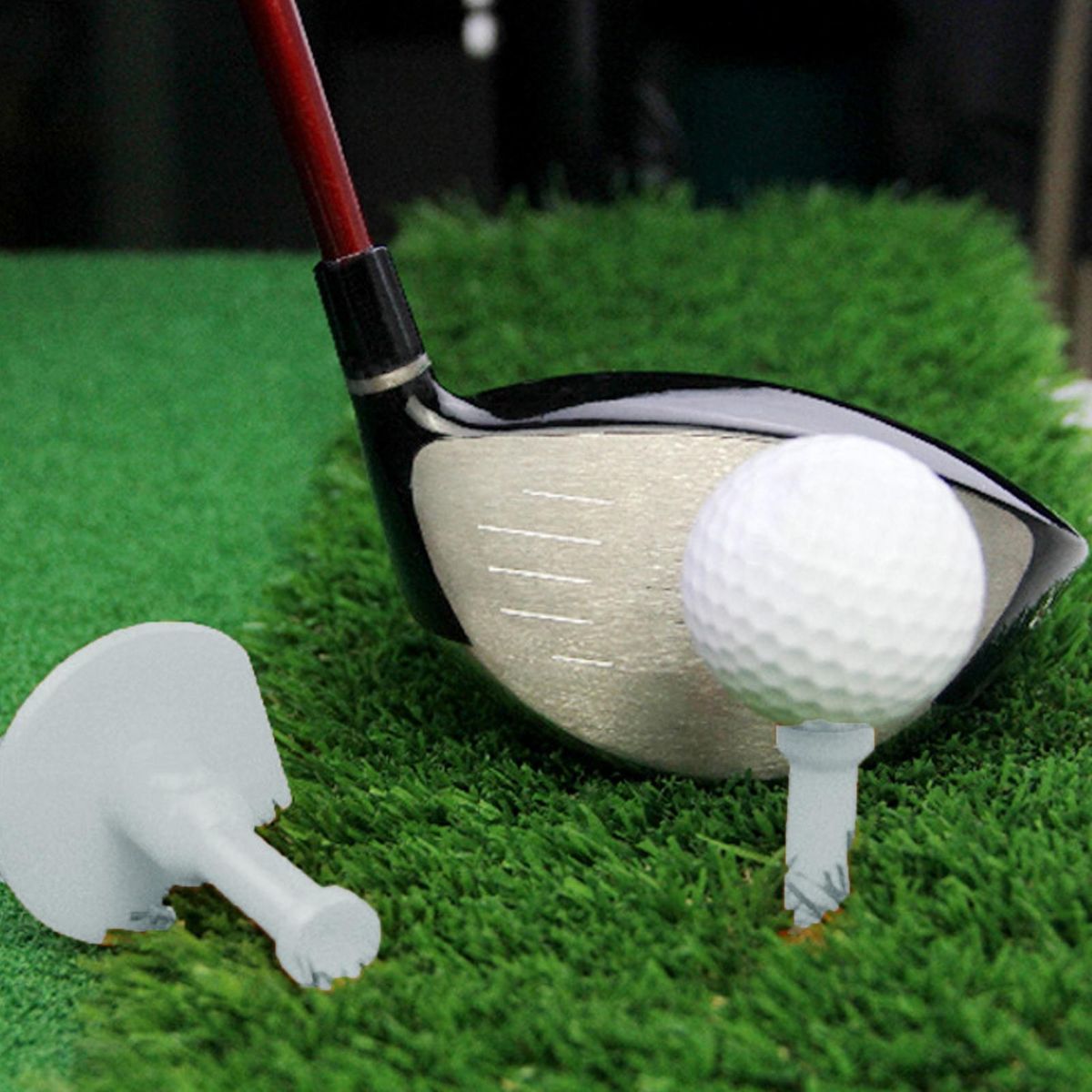4Pcs Golf Ball Bases Small Golf Ball Stand Holder Tees White