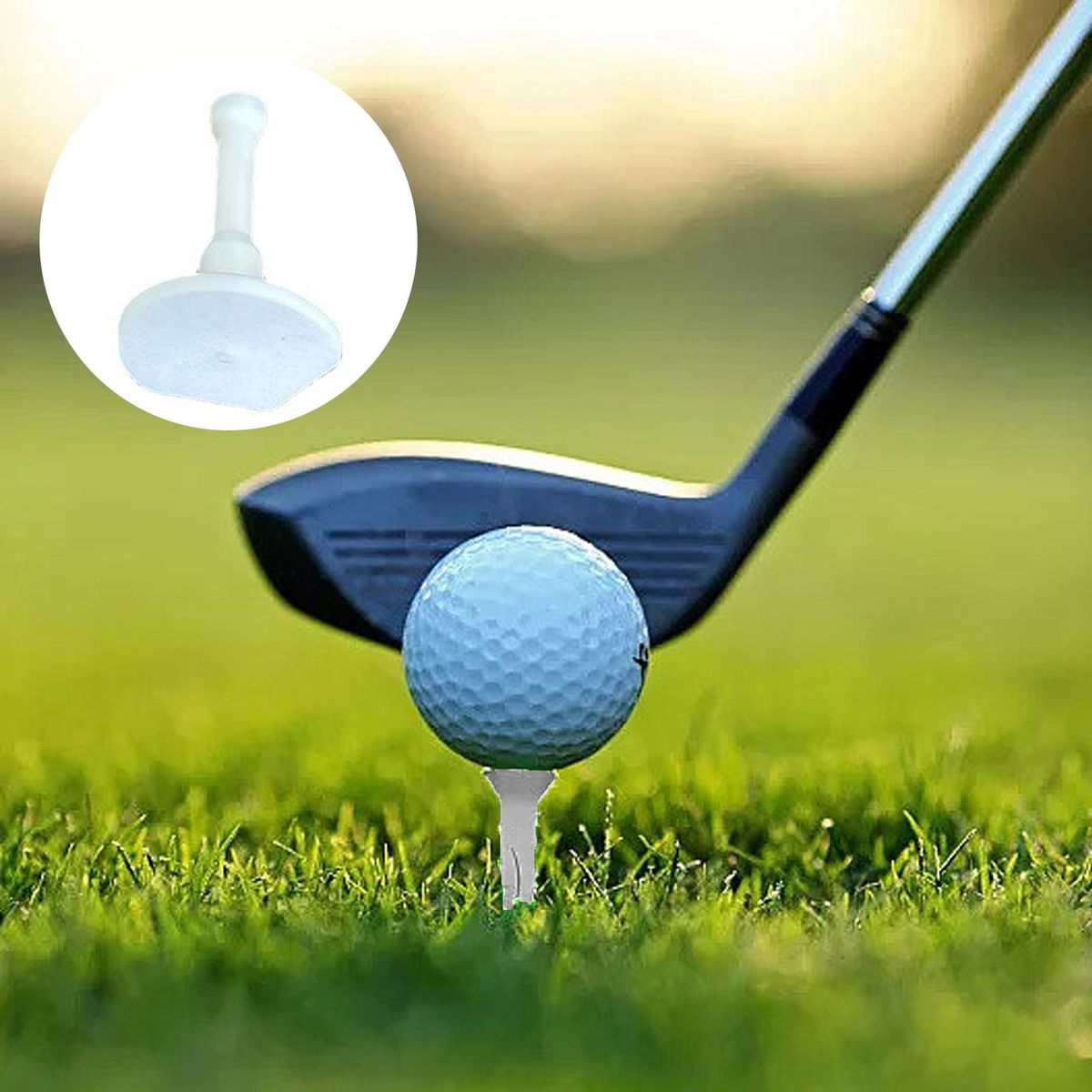 4Pcs Golf Ball Bases Small Golf Ball Stand Holder Tees White
