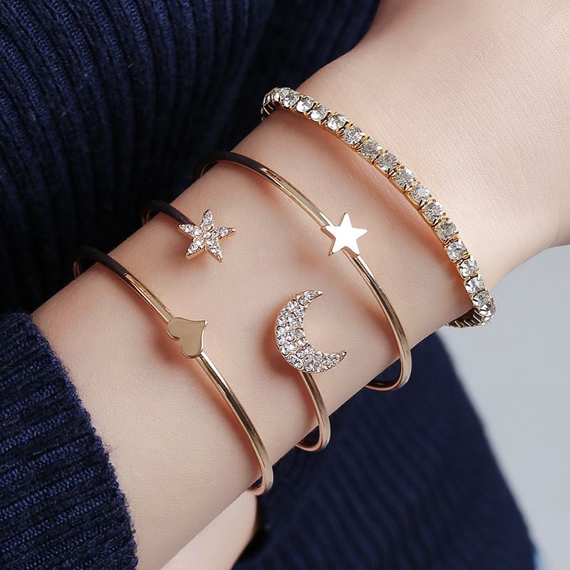 4Pcs/Set Women's Bracelets Jewelry Fashion Jewelry