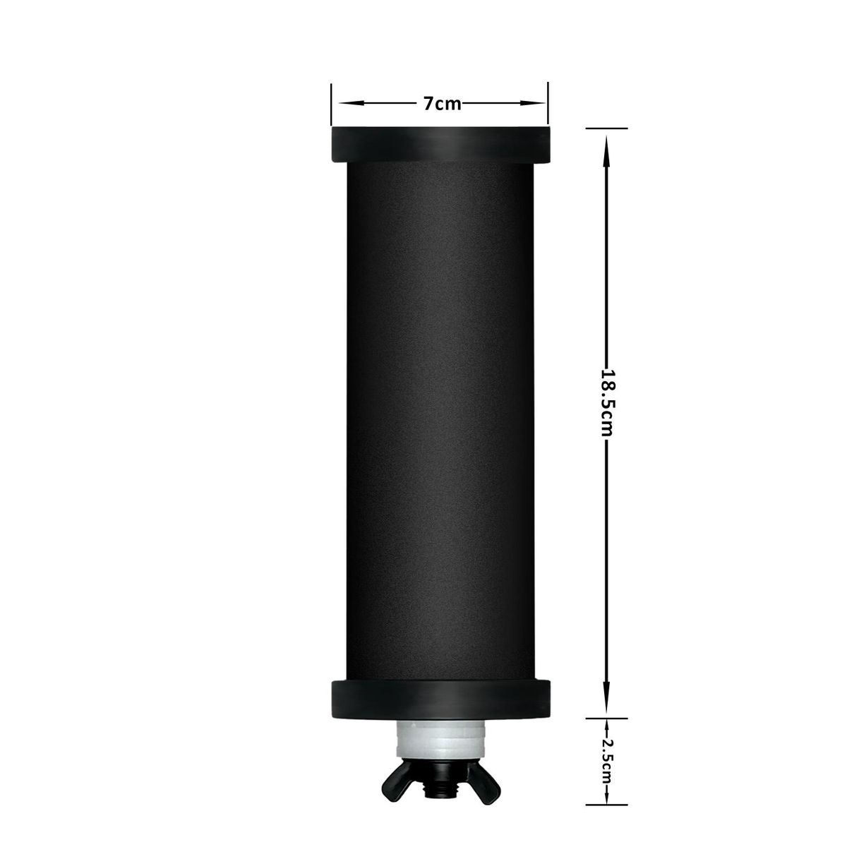 2 Pack Fluoride Water Filter with Activated Carbon Filters Fluoride Reduction Water Filter Replacement for Gravity Filter System Water Purifier Replacement Filters