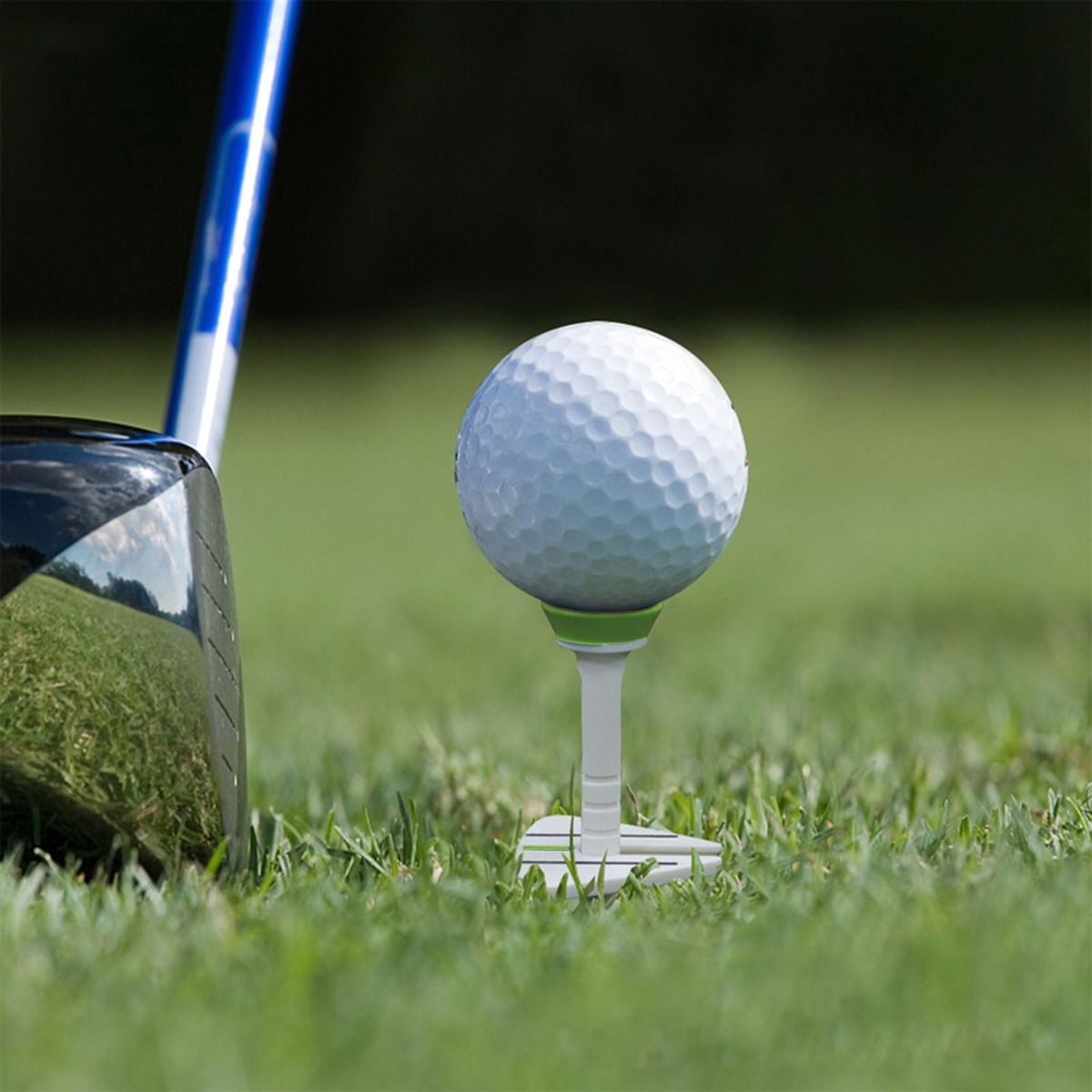Big Head Golf Tee Premium Adjustable Golf Tee Reduce Friction Big Head Green
