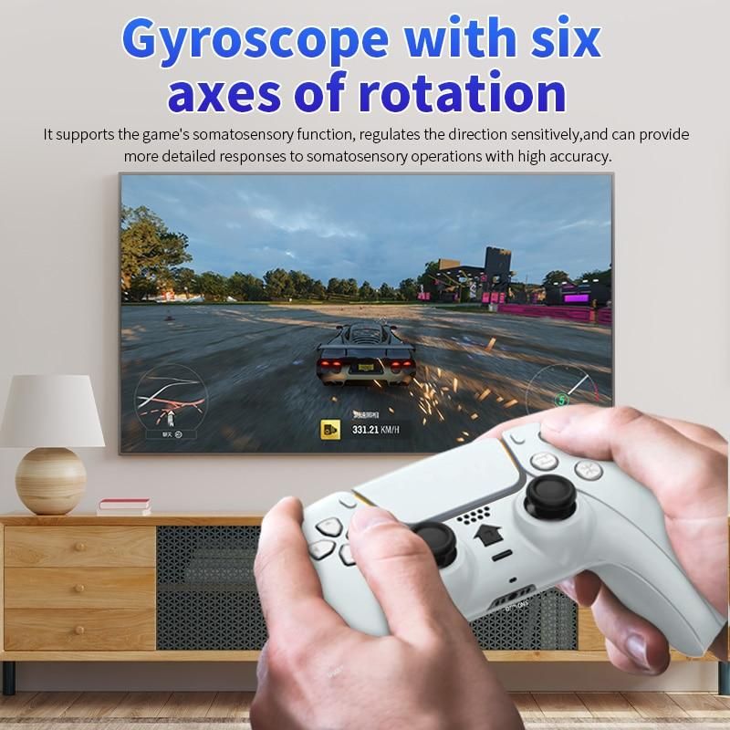 Wireless Controller For Sony PS4 With Same Touchpad And Model From PS5 Controller Turbo One-Button Burst Six-Axis Gyroscope