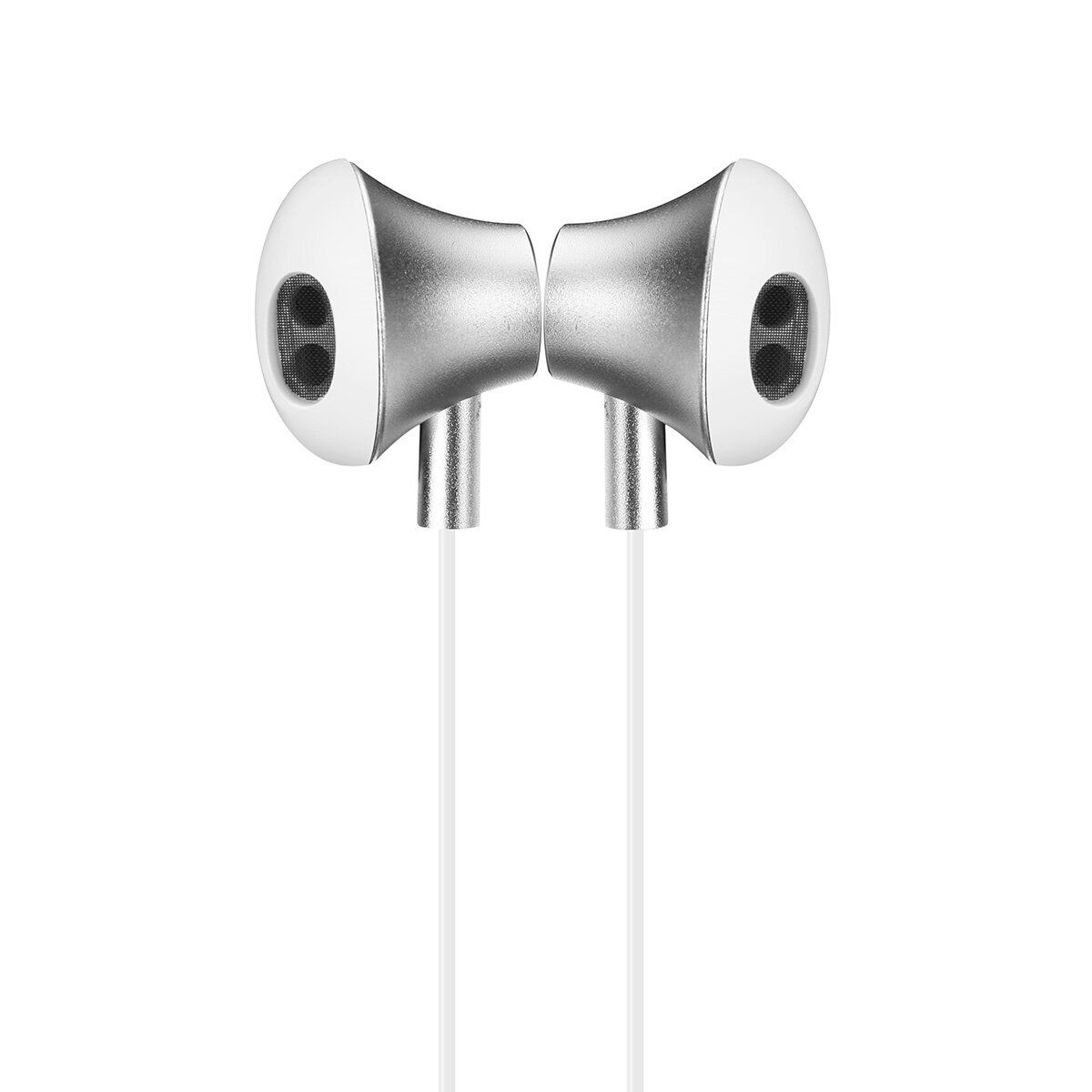 Bluetooth Wireless Earphones IPX5 Sports Magnetic Neckband Stereo Headphones Silver