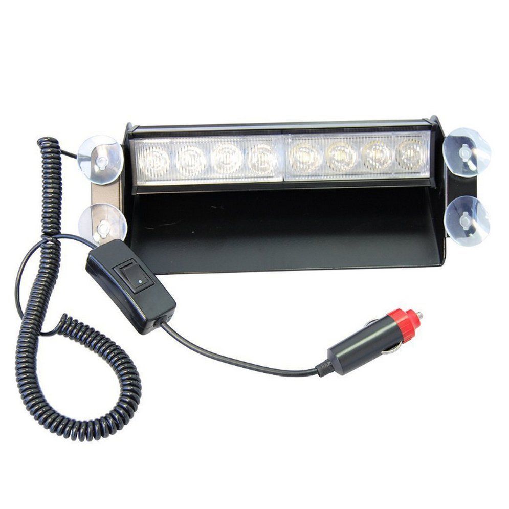 8Led Car Red Blue Front Stop Suction Cup Strobe Light Shovel Flash Open Road Strobe Light Rear Stop