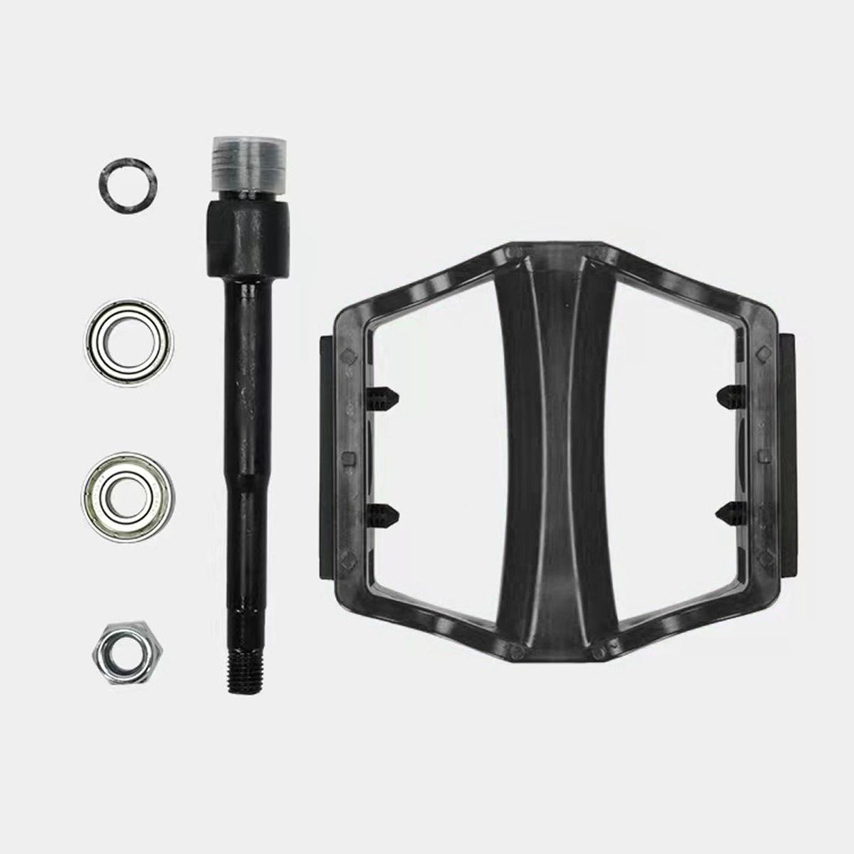 2Pcs  Pedals Parts Bike Pedals For Road Bike Black