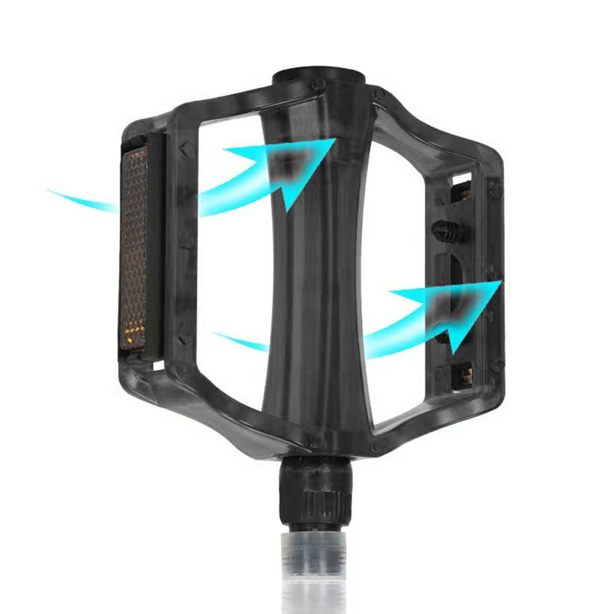 2Pcs  Pedals Parts Bike Pedals For Road Bike Black