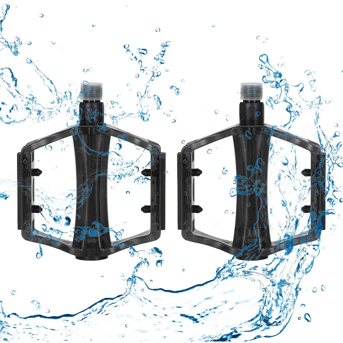 2Pcs  Pedals Parts Bike Pedals For Road Bike Black