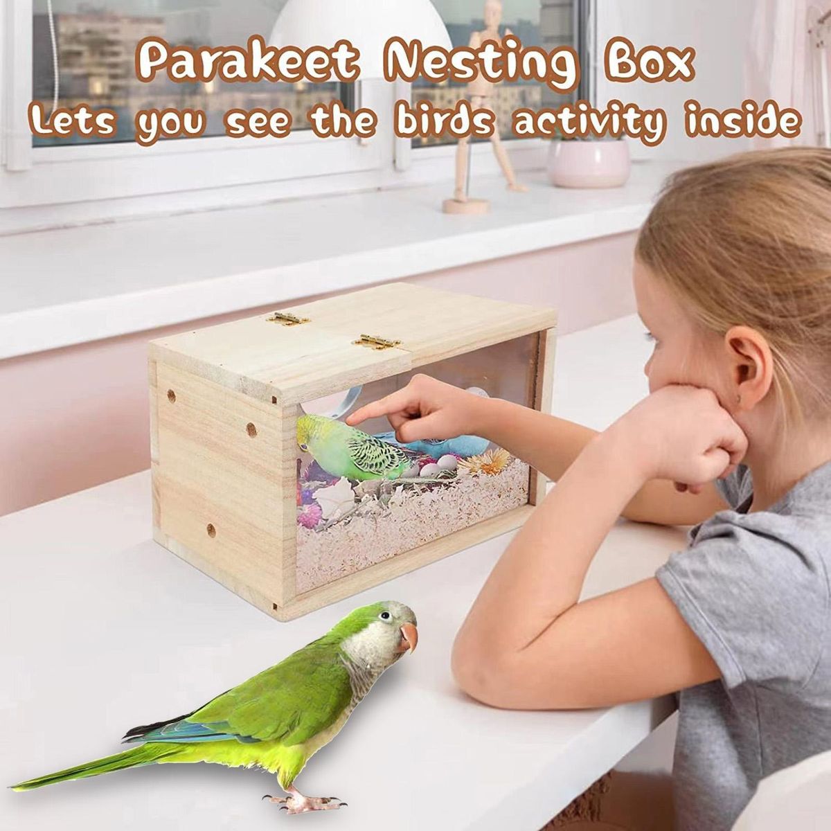 1 Set Bird House Parakeet Parrot Bird Nest
