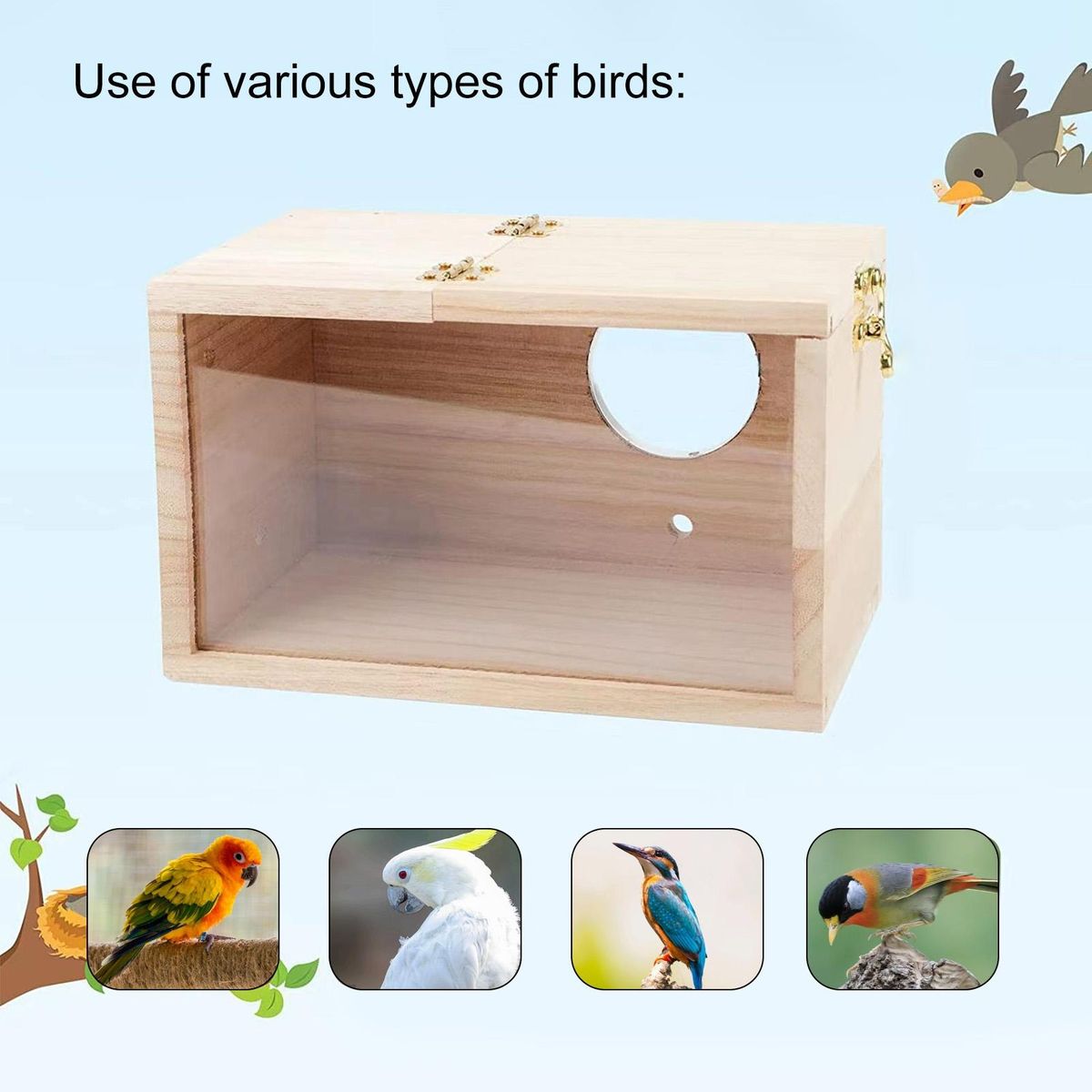 1 Set Bird House Parakeet Parrot Bird Nest
