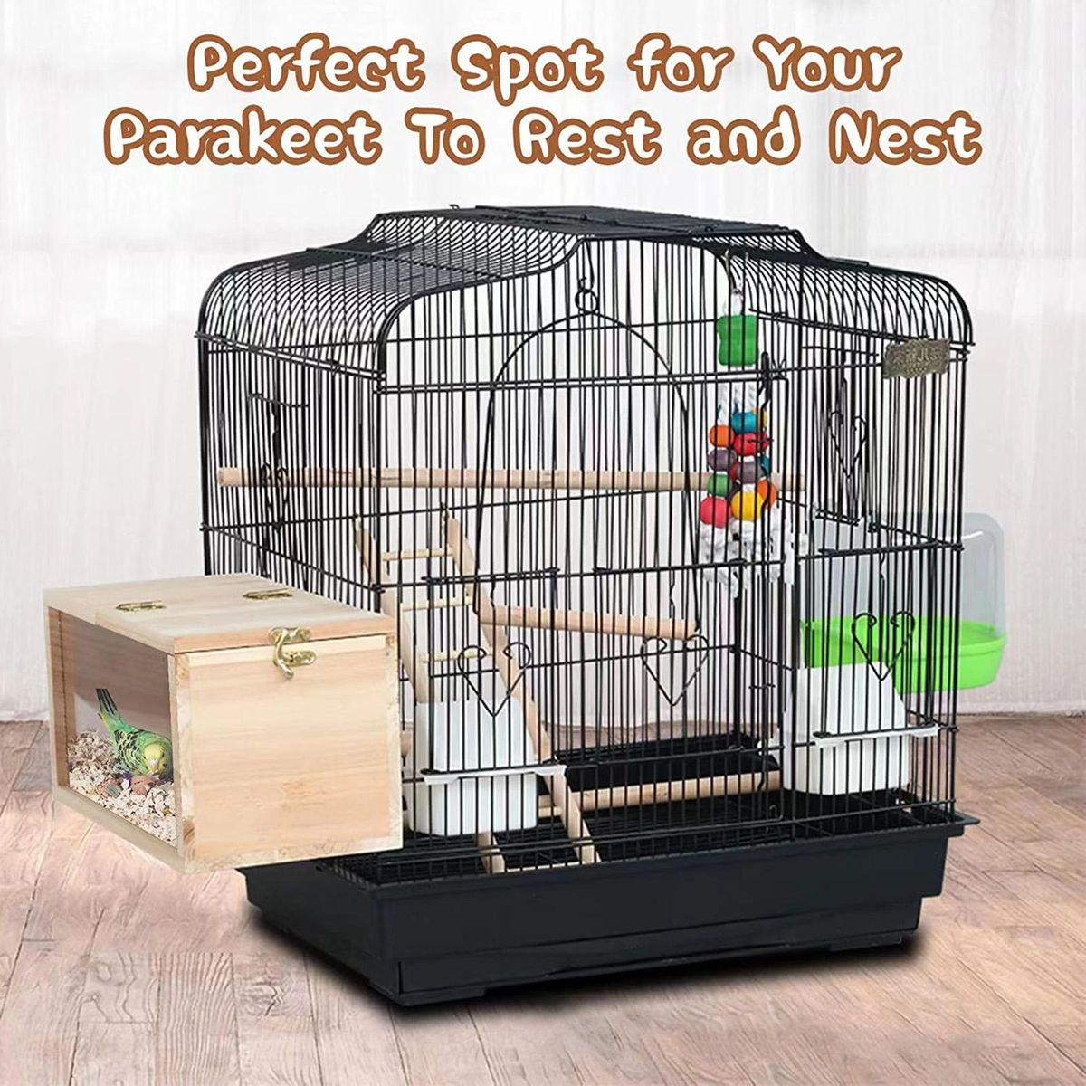1 Set Bird House Parakeet Parrot Bird Nest