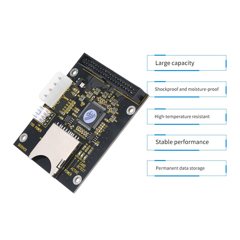 5V SD Memory Card To IDE 3.5in 40 Pin Disk Driver Converter