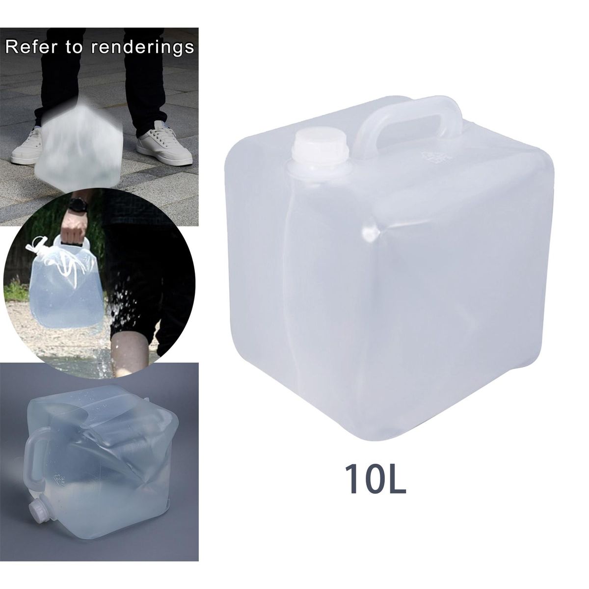 For Camping Hiking Collapsible Water Carrier Storage