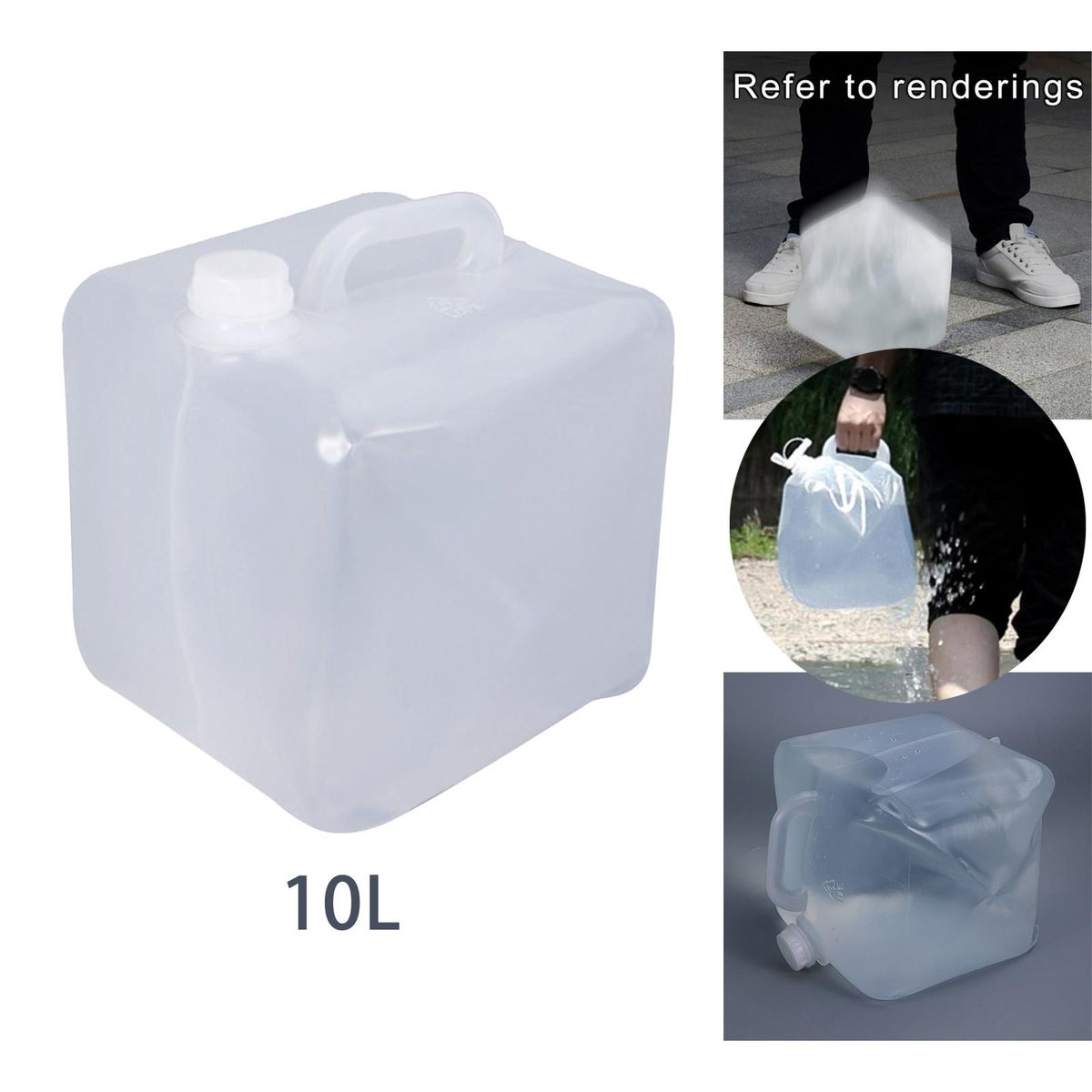 For Camping Hiking Collapsible Water Carrier Storage