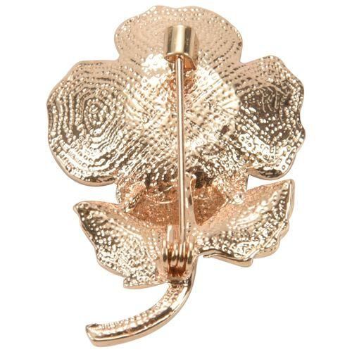 Poppy Brooches Lapel Pin Badges Crystal Banquet Red Poppy