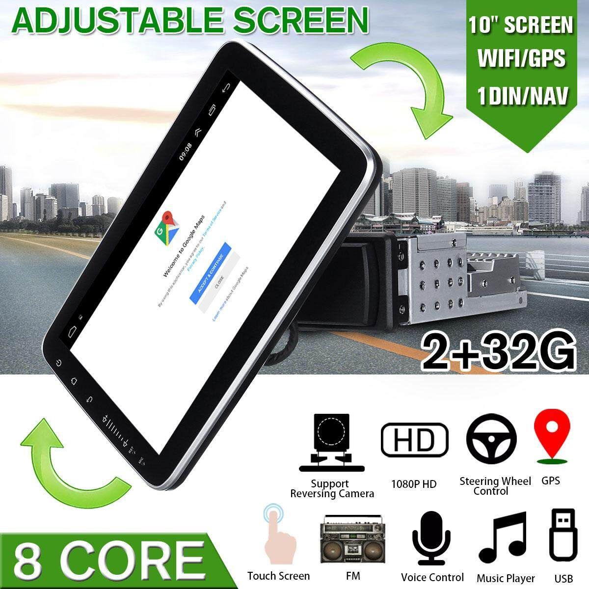 10 Inch 2+32G Android 8.1 Car Player GPS Navigation Wifi Adjustable Rotation Touchscreen Car Radio Stereo FM Player For Toyota Honda Volvo Not Specified