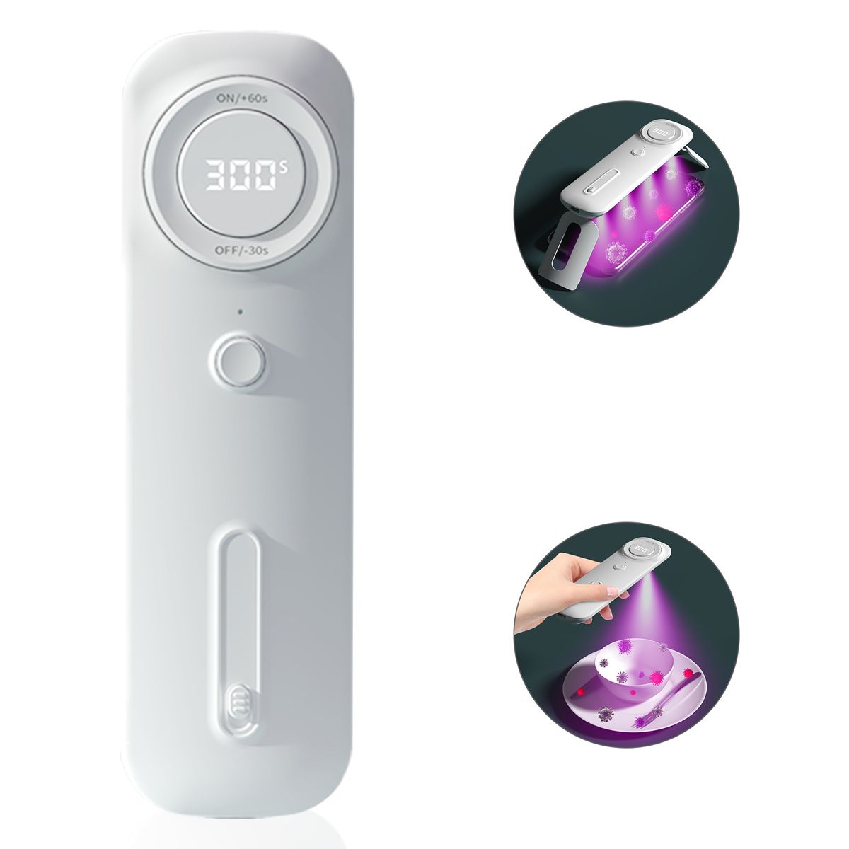 Portable Cleaner LED Cleaning Lights LED Display Support