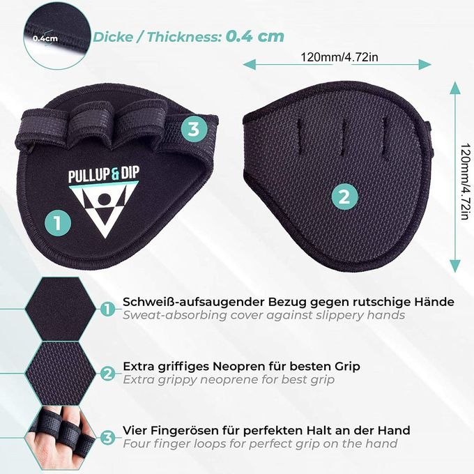 Owhide Palm Guard Pull-up Training Dumbbell Wear-resistant Wrist Bra E-black