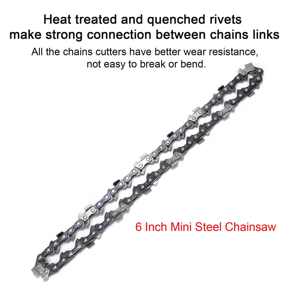 1PC 6 Inch Mini Steel Electric Chainsaw Chains Accessory