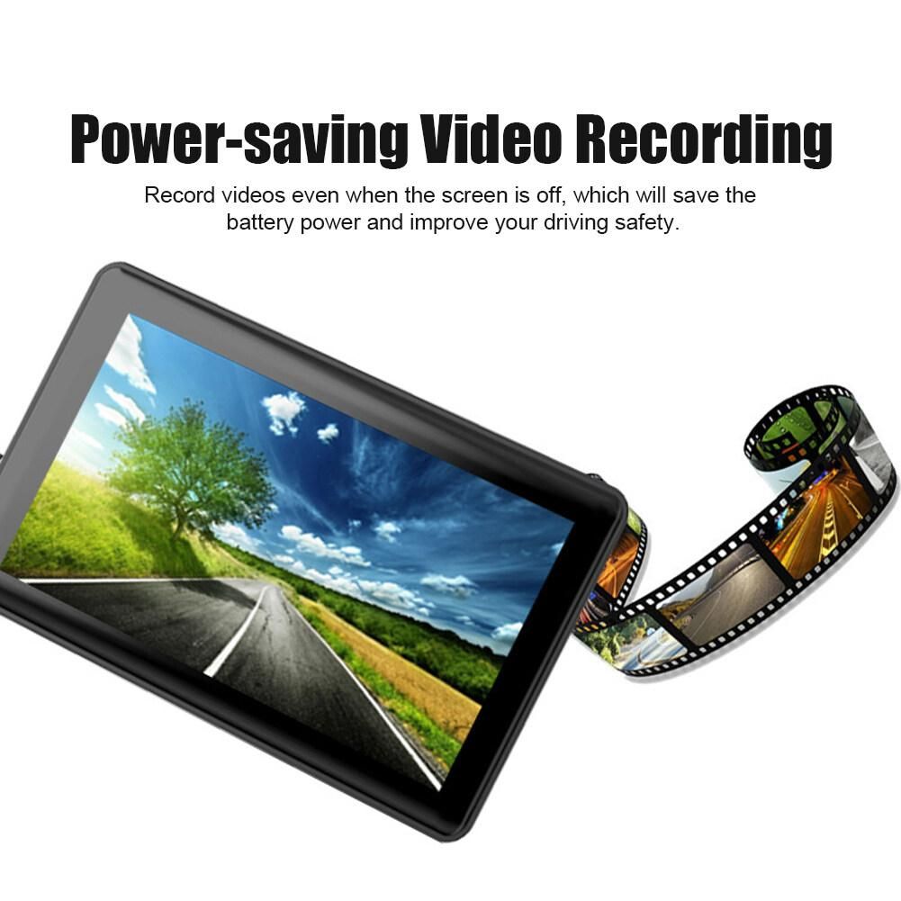 Car Dash Cam 1080P Front Cabin And Rear Car DVR 4" Video Recorder Night Vison