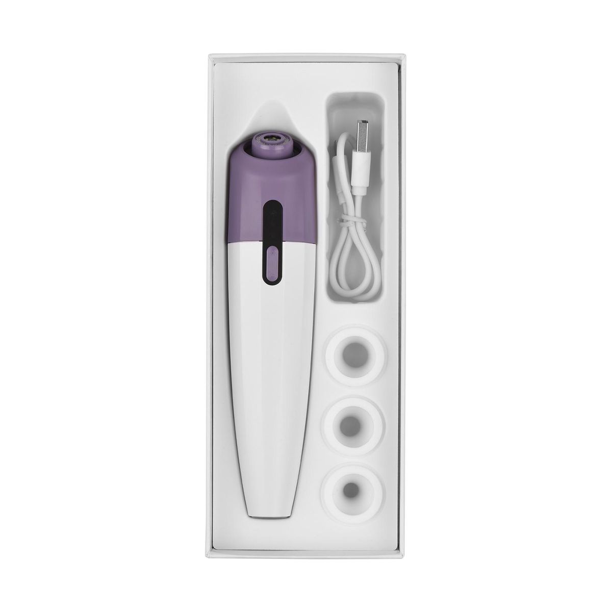 Blackhead Pore Vacuum Cleaner Remover with Camera Hot Compress Function 3 Different Powerful Suction  Probes 2 Adjustable Suction Level for Women & Men Comedone Whitehead all Skin with USB Cable Purple