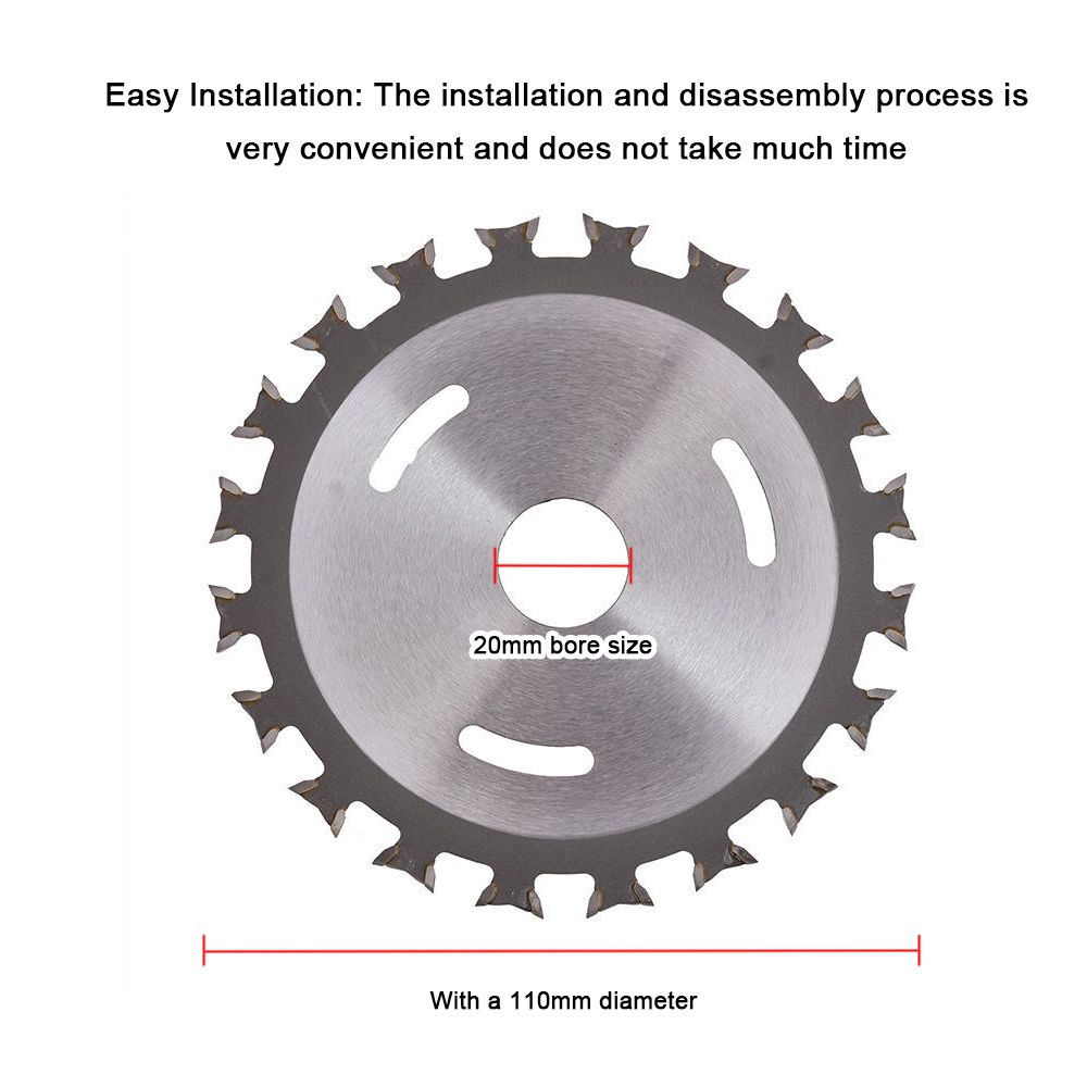 110Mm Diameter 20Mm Bore 40T Multifunctional Wood Cutting