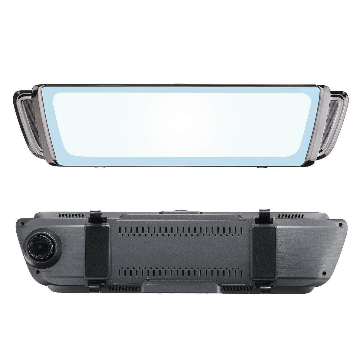 10" Dual Lens Car DVR Dash Cam Front And Rear Mirror Camera Video Recorder 1080P