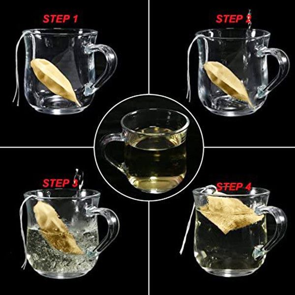 600 Pack Tea Filter Bags,Disposable Paper Tea Bag With