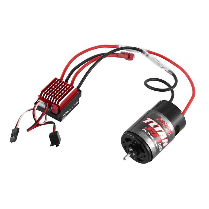 5  Brushed Motor 12T 21T 29T 35T For Axial 1:10 R   Rawler R   Ar Parts-Black-35T With ESC