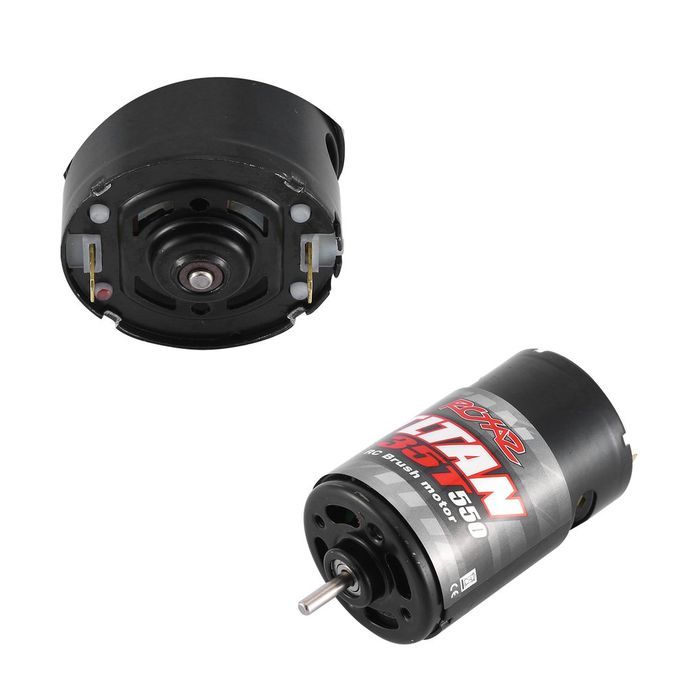 5  Brushed Motor 12T 21T 29T 35T For Axial 1:10 R   Rawler R   Ar Parts-Black-35T With ESC
