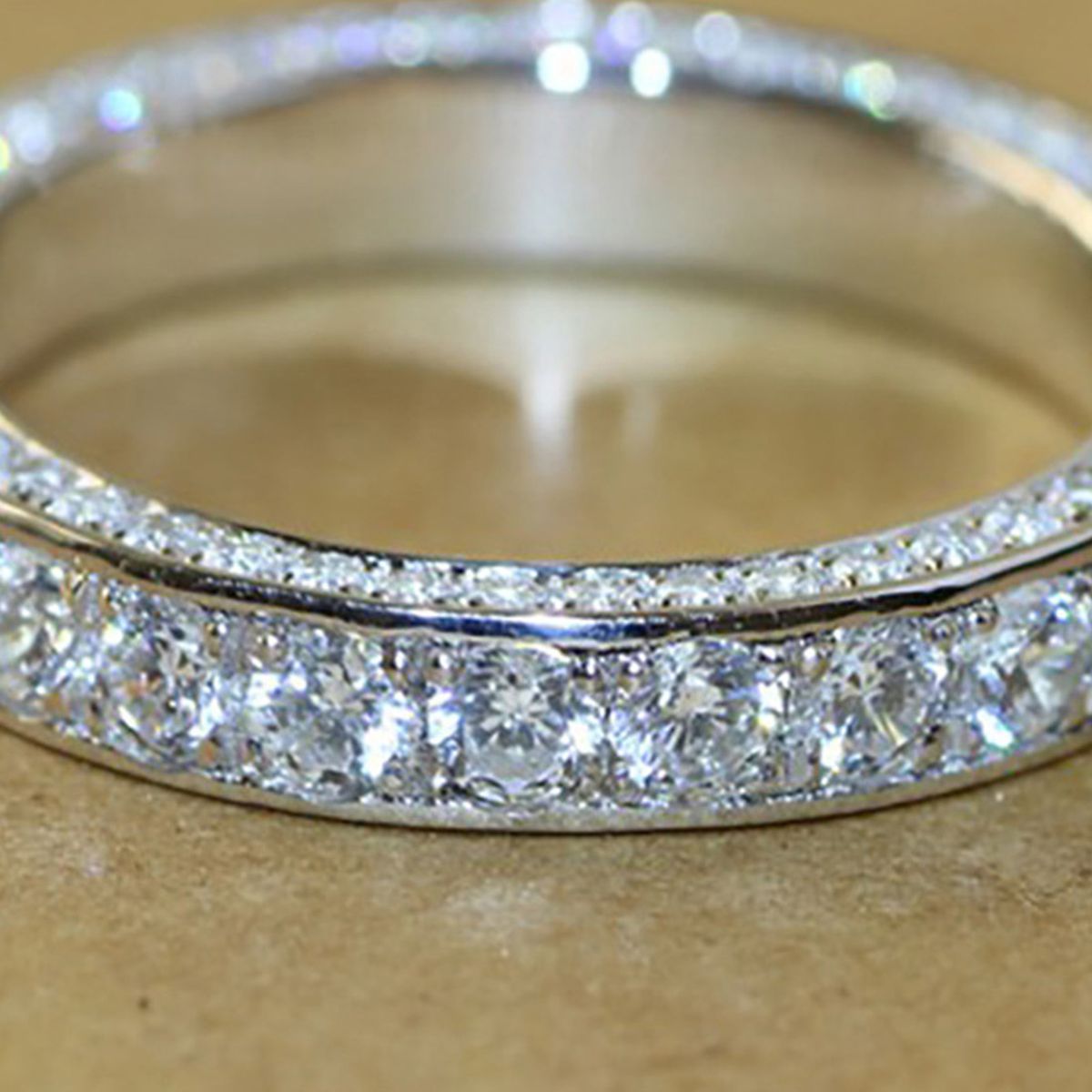 Wedding Circlet   Rhinestone Inlaid Symmetric Silver