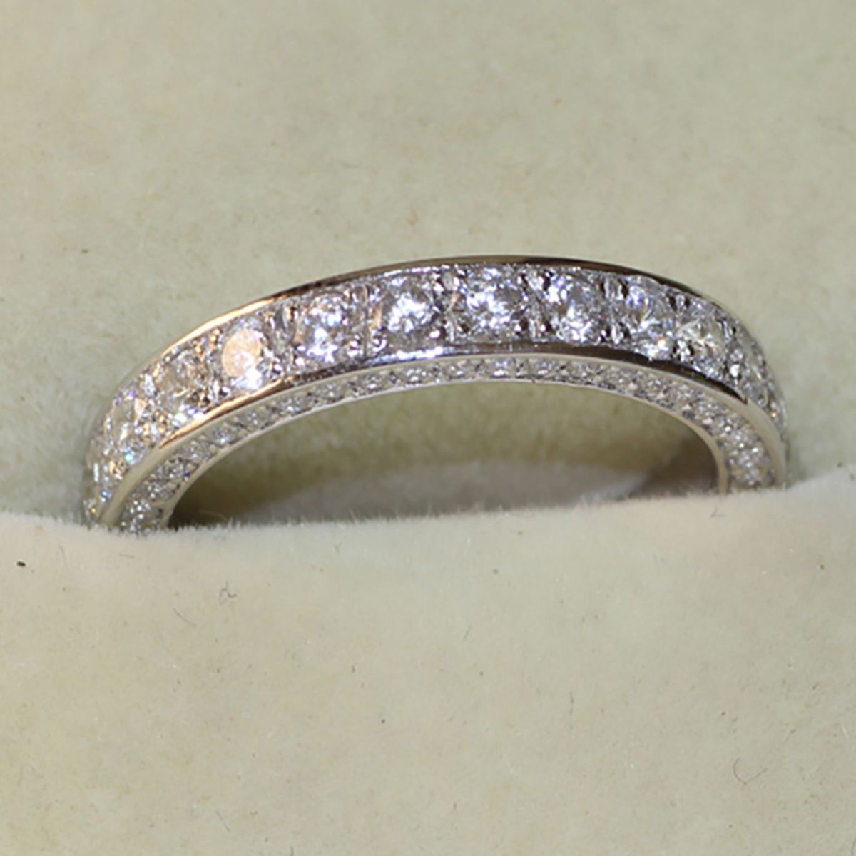 Wedding Circlet   Rhinestone Inlaid Symmetric Silver