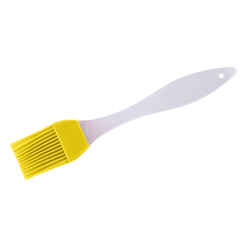 Silicone BBQ Sauce Oil Brush Handle Cake Butter-Yellow