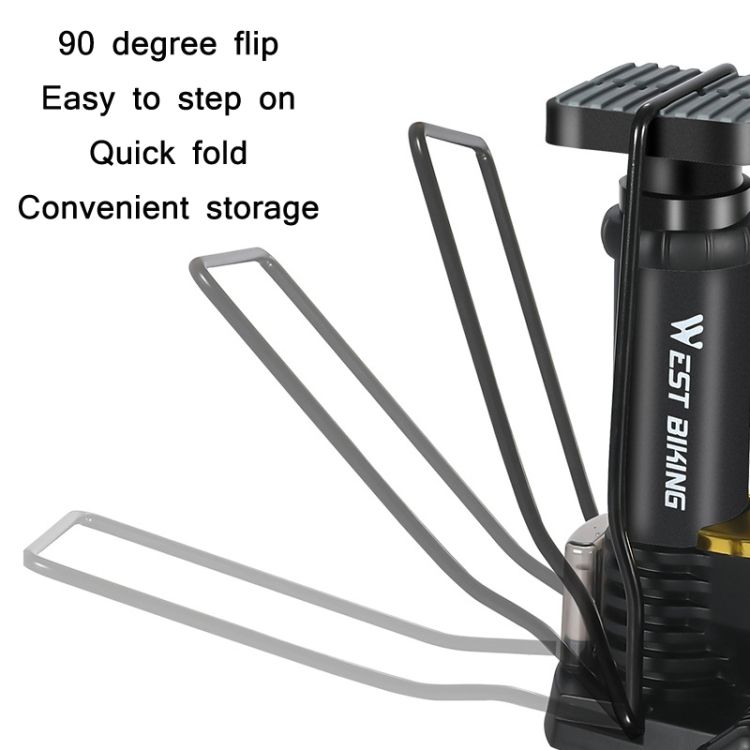 WEST BIKING Bike Foot Pump With Barometer