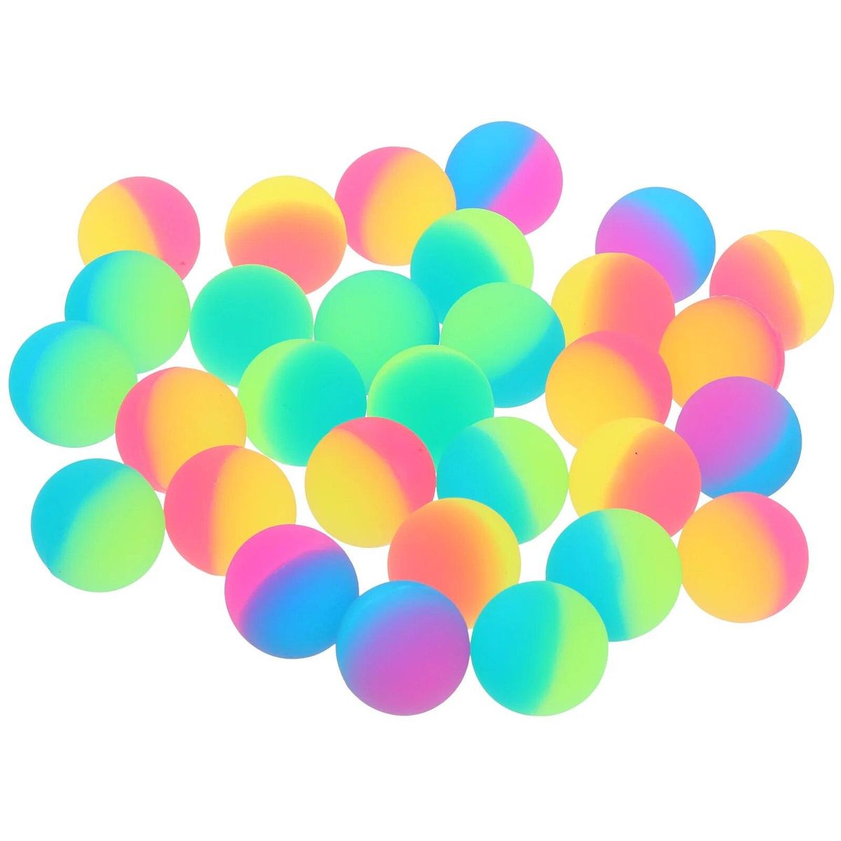 30 Pcs Frosted Bouncy Ball Balls Plastic Kids Toys Colored Bouncing Small Floating