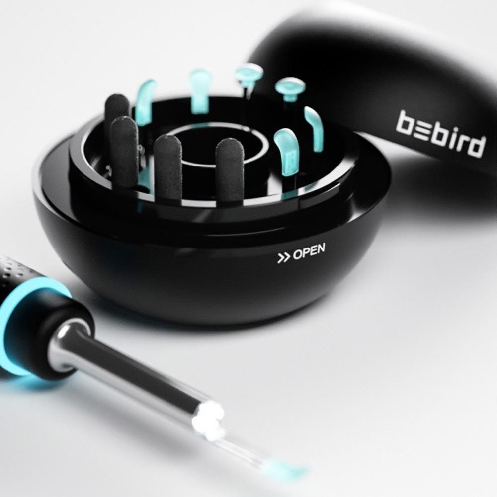Bebird Smart Visual Ear Stick M9 Pro Multifunctional 17 Picking Heads 300W High Precision Endoscope 350mAh with Magnetic Charge Base Visual Ear-picking