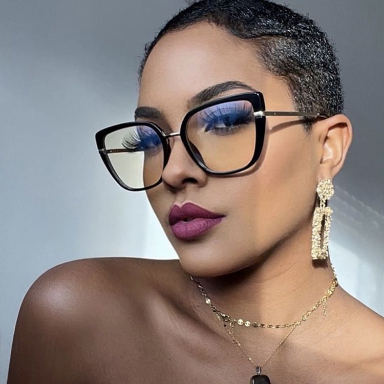 A32 CAT EYE ANTI BLUE RAY EYEGLASSES TR90