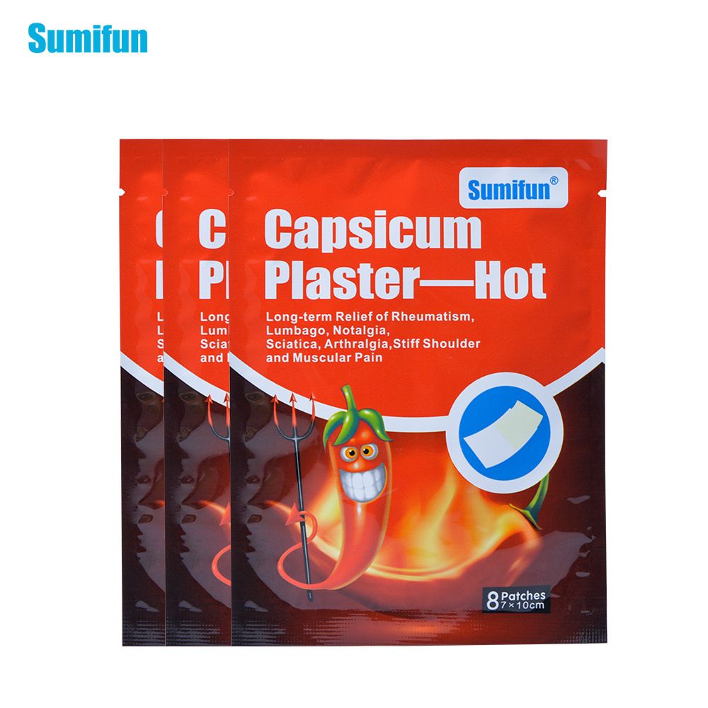 Hot Capsicum Massage Body Pain Care Pain Reliever Muscle Joint 72Pcs/Bag Health Patch Back,Shoulder Pain Plaster Relaxation