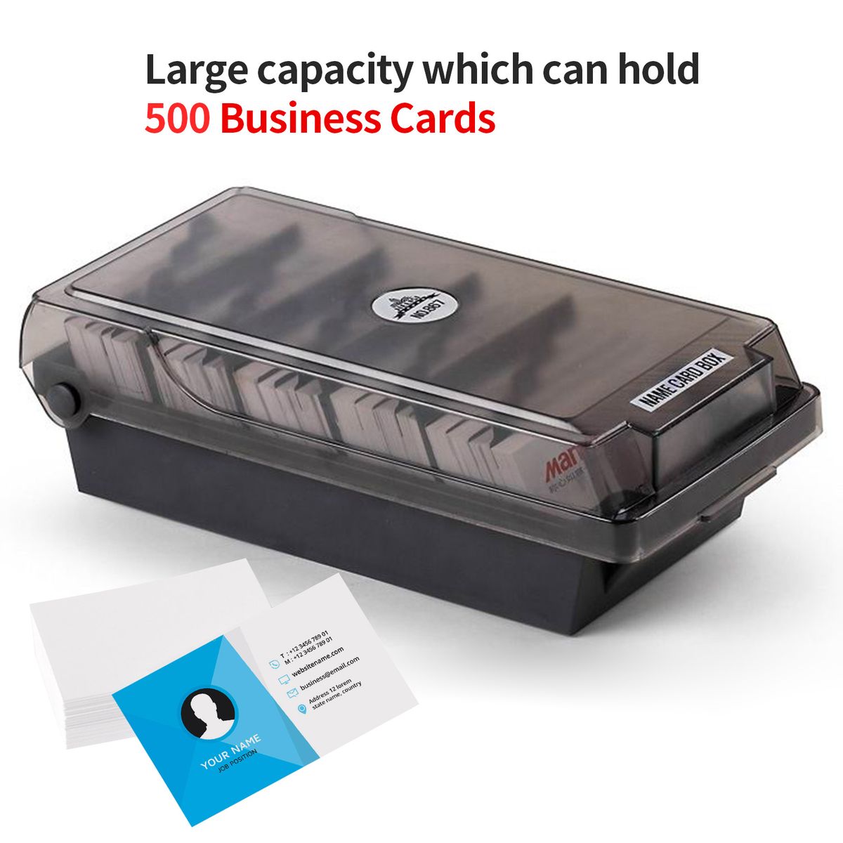 Name Card Box Business Card Holder For Desk With