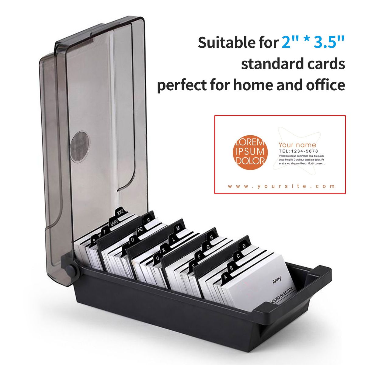 Name Card Box Business Card Holder For Desk With
