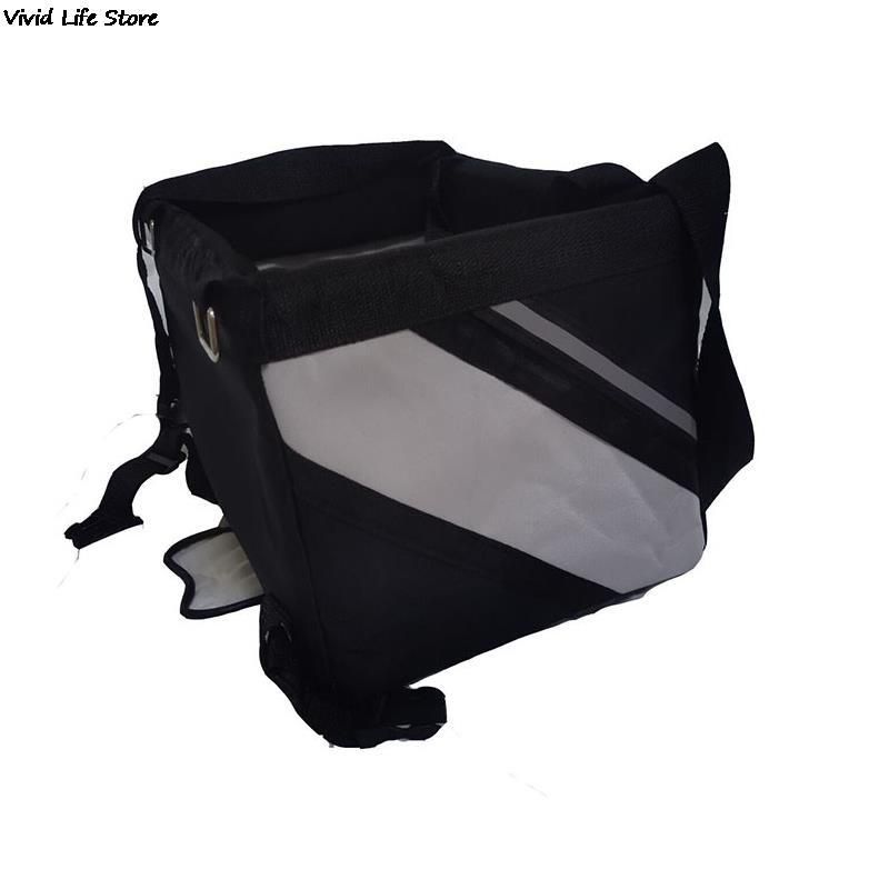 Foldable Oxford Fabric Bike Basket 10kg Load Bicycle Handlebar Front Bag Box Pet Dog Cat Carrier Bycicle Accessories For Dog