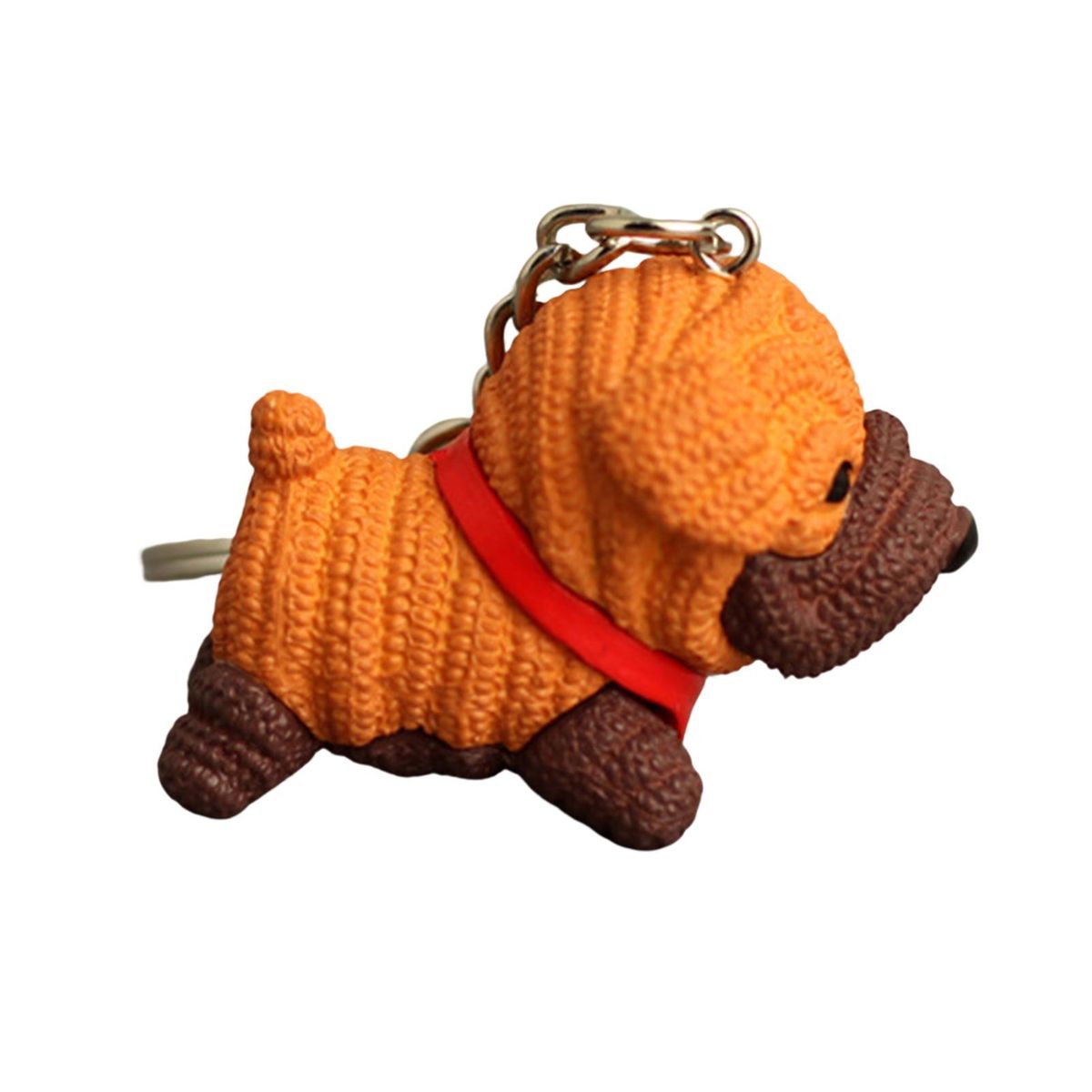 Bag Keychain Dog Party Favors Car Key Chain Orange