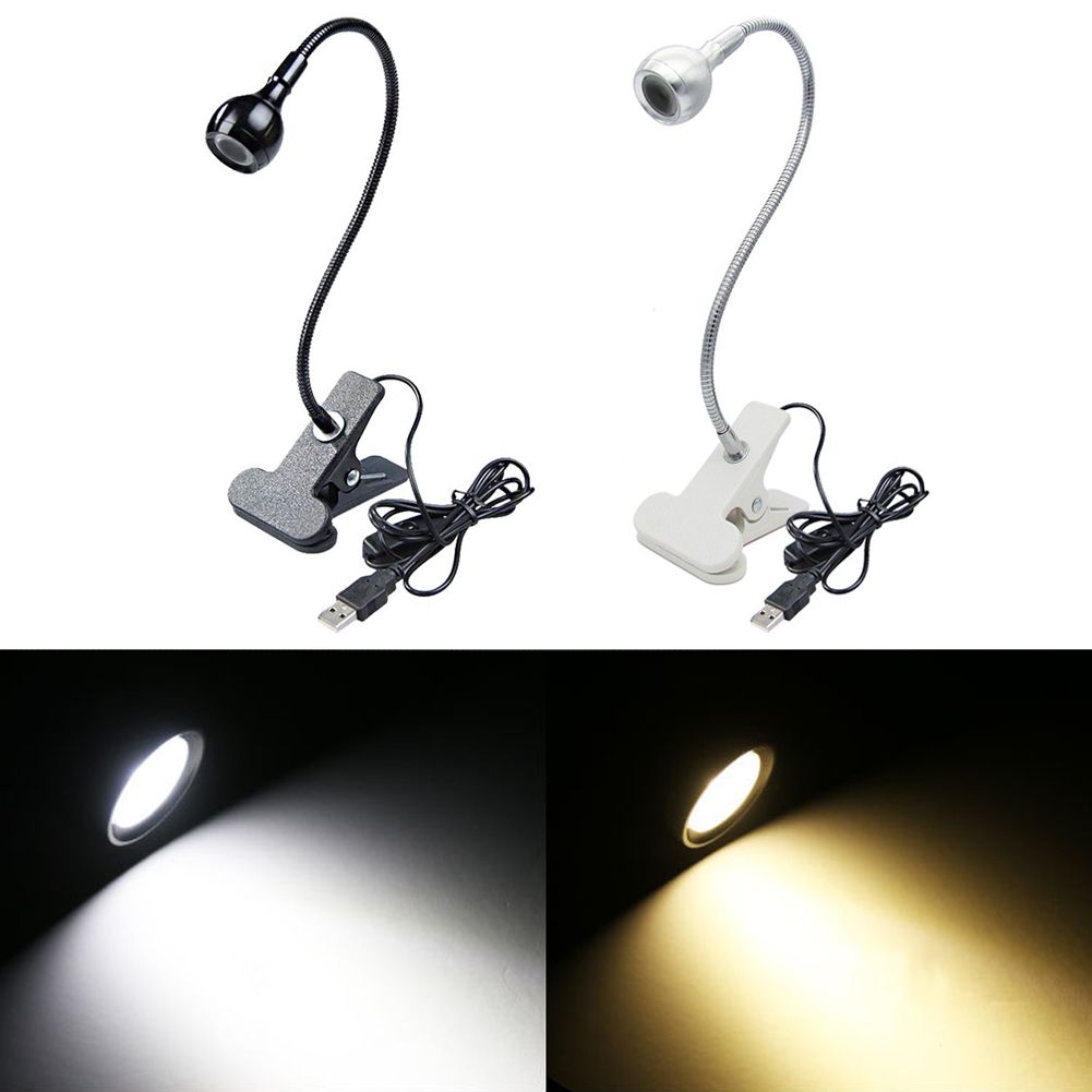 LED Desk Light, 1PCS USB Power Desk Clip Lamp Reading Book