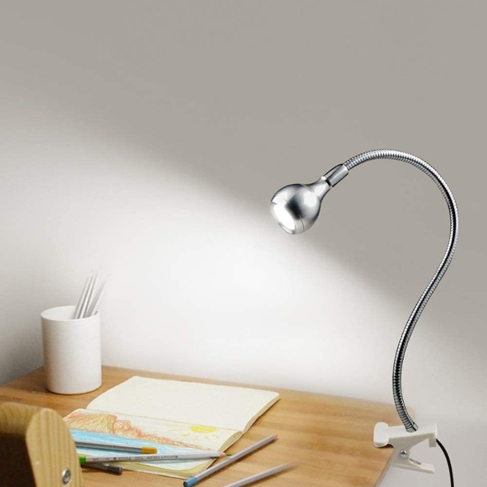 LED Desk Light, 1PCS USB Power Desk Clip Lamp Reading Book